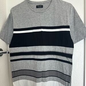 ZARA MAN T-Shirt, size M Medium, White Black Gray